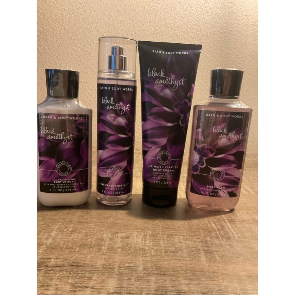 Bath and Body Works BLACK AMETHYST 4 Piece Set - Picture 5 of 5